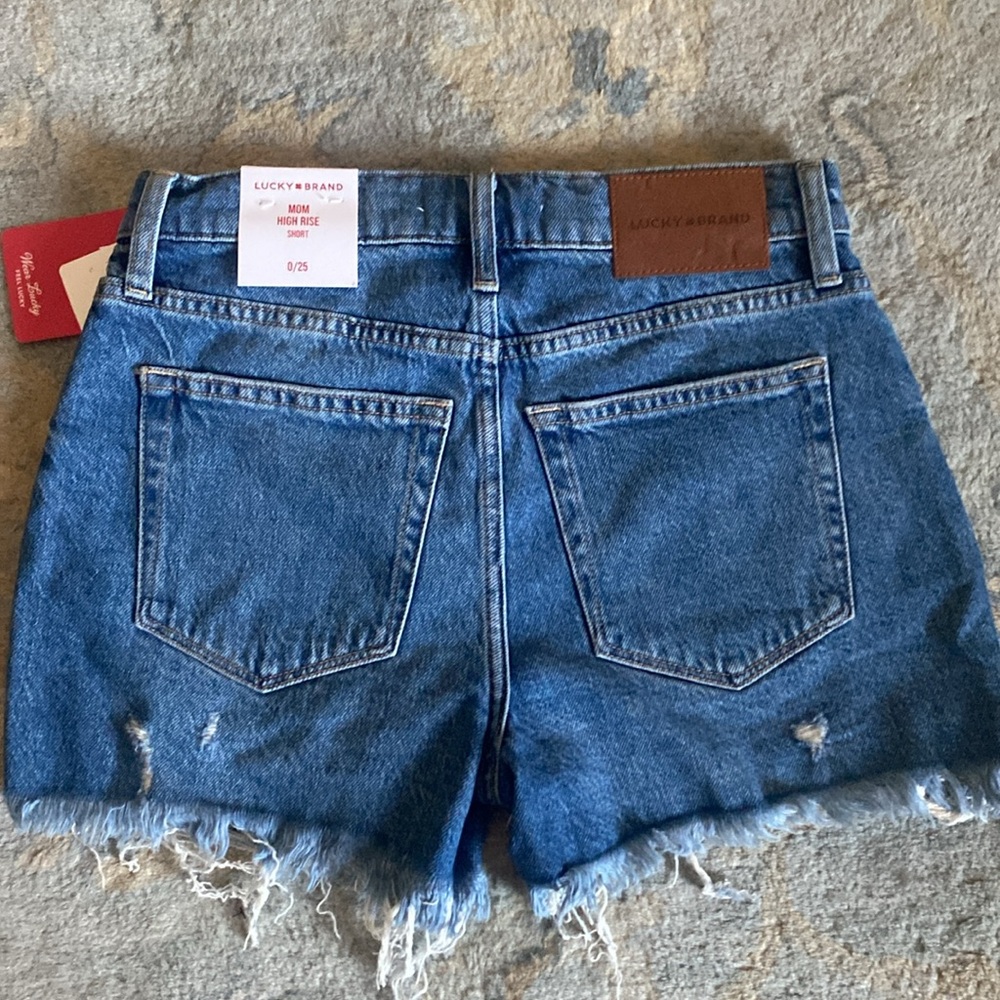 Lucky brand high rise mom shorts size 0/25. $70 nwt - Picture 3 of 5